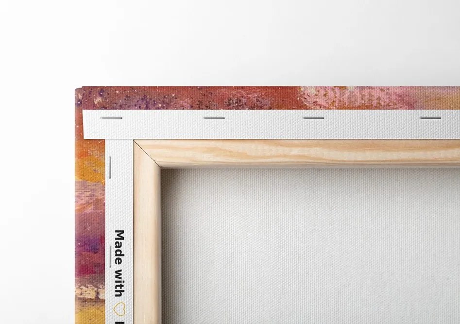 Quadro su tela – Dipinto a olio di un campo di lavanda