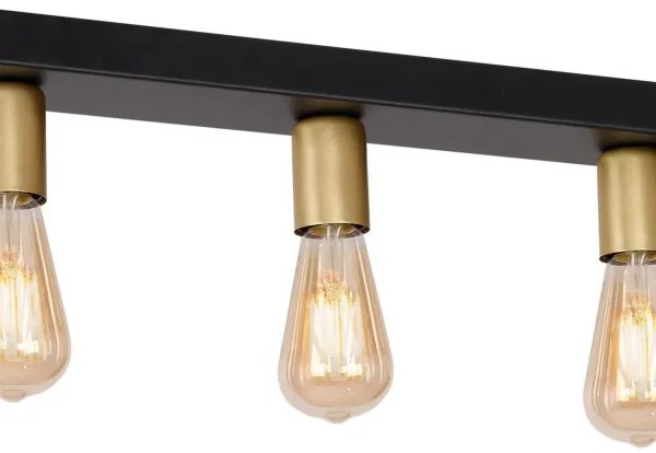 Faretto FILO 5xE27/60W/230V nero/oro