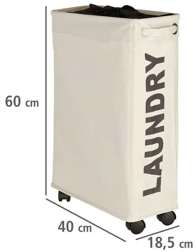 Cesto portabiancheria beige , 44,4 l Corno - Wenko