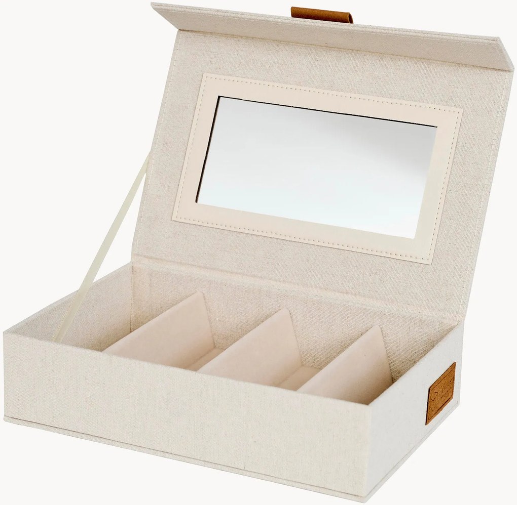 Scatola portaocchiali con specchio Premium