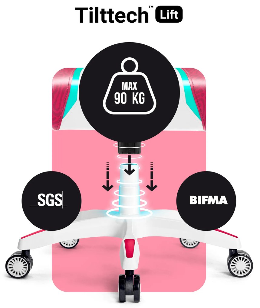 Sedia da Gaming Diablo X-One 2.0 Candy Rose: Kids Size