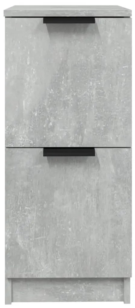 Credenza grigio cemento 30x30x70 cm in legno multistrato