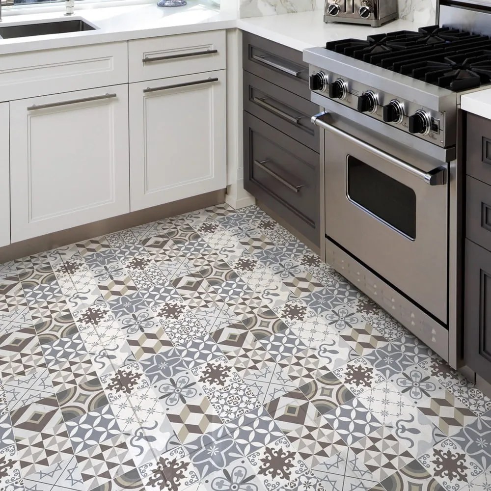 Adesivo per pavimenti impermeabile Brown Style, 100 x 60 cm - Ambiance