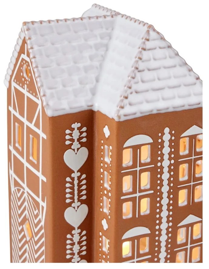 Portacandela in ceramica per lumino Gingerbread Lighthouse – Kähler Design