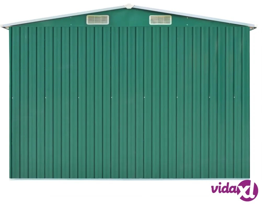 vidaXL Casetta da Giardino 257x580x181 cm in Metallo Verde