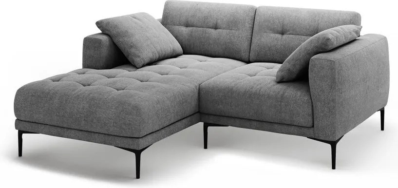 Divano angolare grigio (con penisola a sinistra/con chaise lounge) Bemy – Micadoni