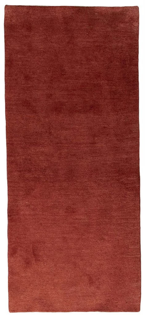 Gabbeh Tappeto 80 x 190 Rosso (Iran) Annodato A Mano