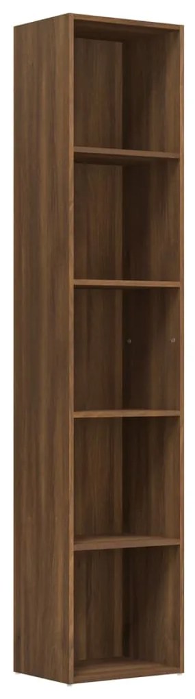 Libreria Rovere Marrone 40x30x189 cm in Legno Multistrato