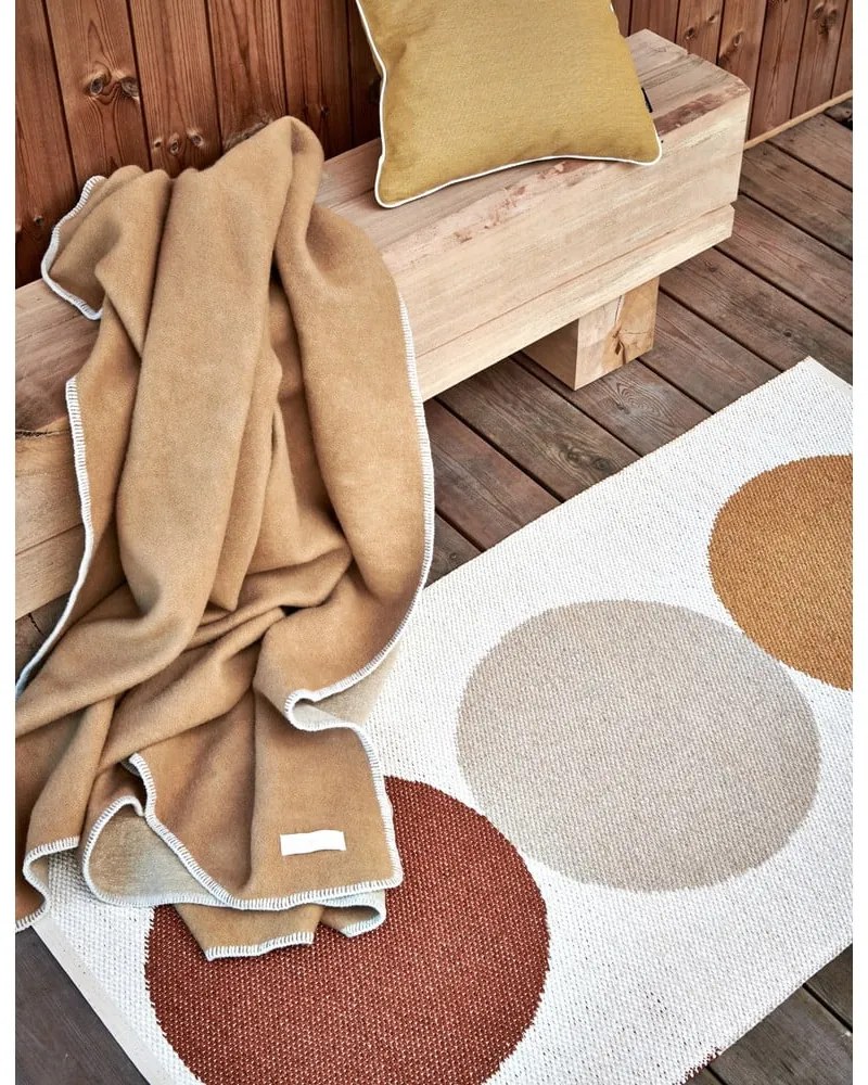 Tappeto da interno/esterno giallo ocra/color crema 70x140 cm Otto Harvest – Pappelina