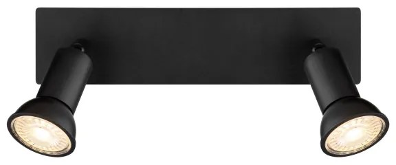 Globo 57998-2 - Faretto DREW 2xGU10/35W/230V nero