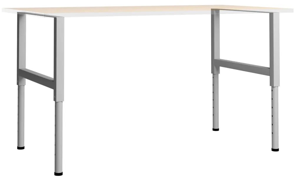 Telai per banco da lavoro 2 pz in metallo 85x(69-95,5) cm grigi