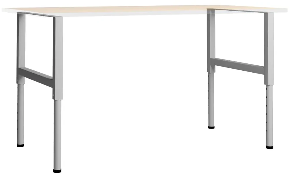Telai per banco da lavoro 2 pz in metallo 85x(69-95,5) cm grigi