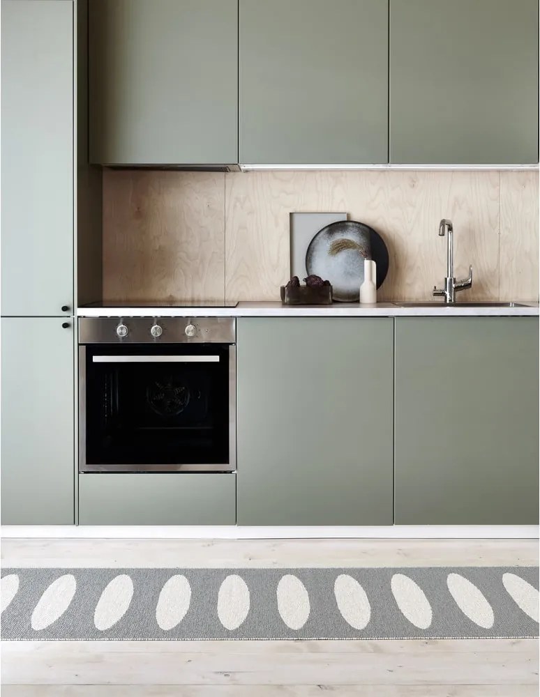 Passatoia da interno/esterno grigia 70x150 cm Ella Warm Grey – Pappelina