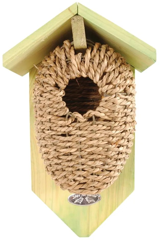 Casetta per uccelli in seagrass, altezza 26,2 cm - Esschert Design