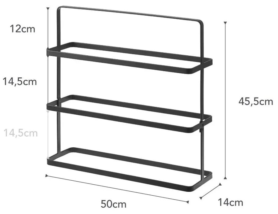 Scarpiera nera in metallo Tower Shoe Rack - YAMAZAKI