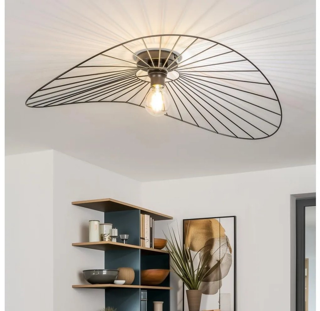 Brilagi - Lampadario LED a plafone CERIA WIRE 1xE27/40W/230V 60x80 cm nero