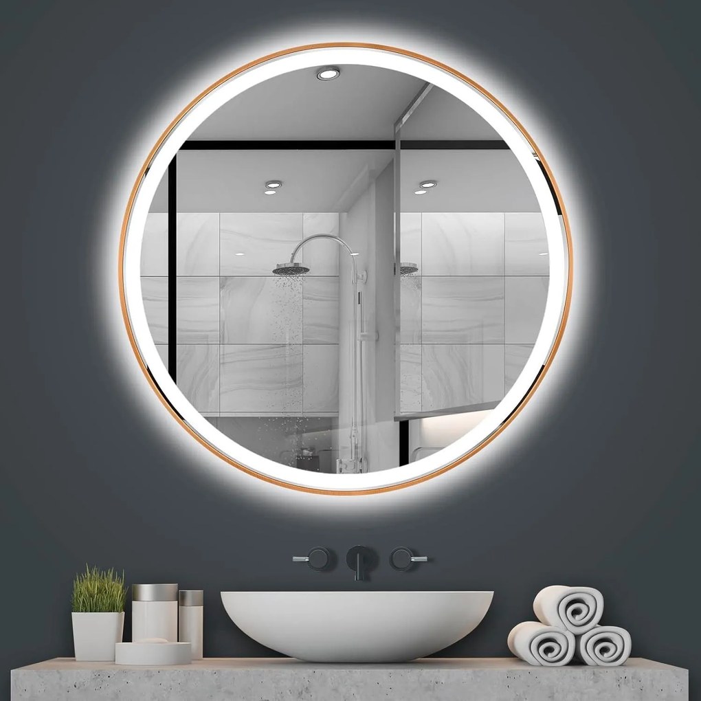 Specchio LED 100cmMMJ BRUSH COPPER