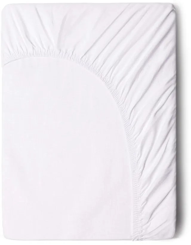 Lenzuolo elastico in cotone bianco, 140 x 200 cm - Good Morning