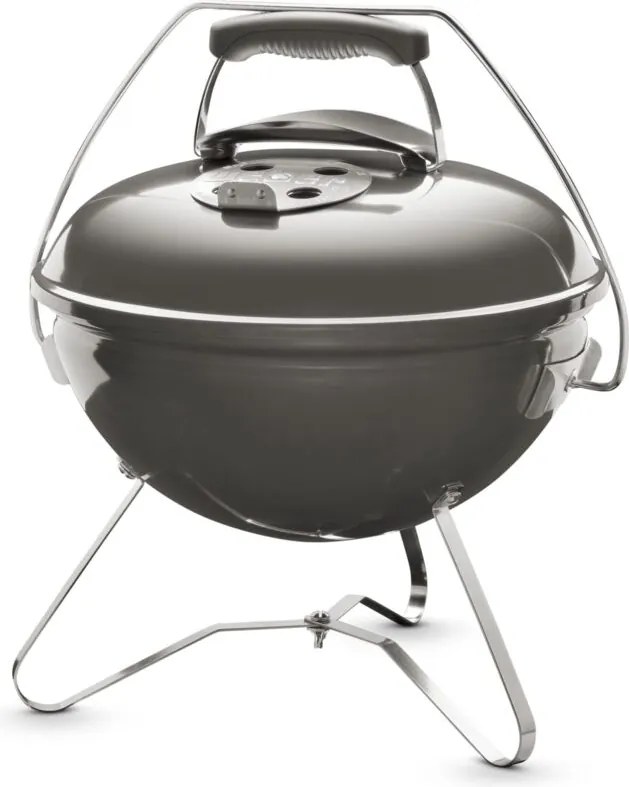 Weber Smokey Joe Premium Barbecue a Carbone, Maniglia per il trasporto, Ø 37 cm, Smoke Grey (1126704)