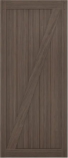 Anta per porta scorrevole esterno muro Zion in mdf noce, L 96 x H 215 cm spessore 35 mm, apertura reversibile