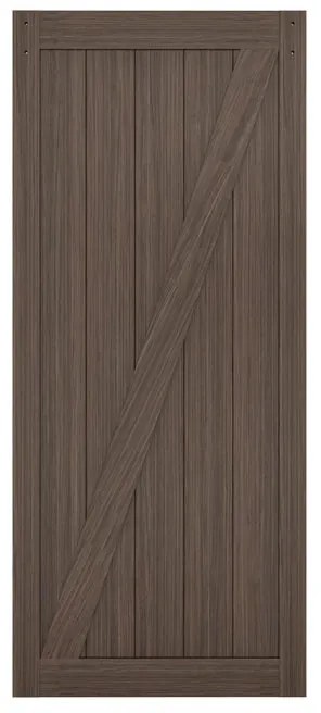 Anta per porta scorrevole Zion in mdf noce L 96 x H 215 cm reversibile