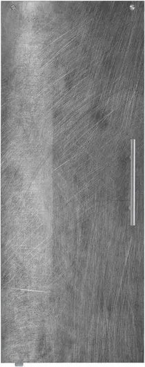 Anta per porta scorrevole esterno muro Graffi in vetro grigio, L 88 x H 215 cm spessore 10 mm, apertura sinistra