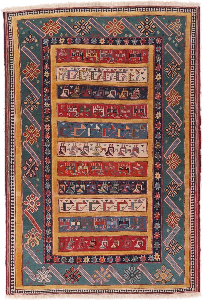 Kilim Tappeto 260 x 180 (Iran) Tessuto A Mano