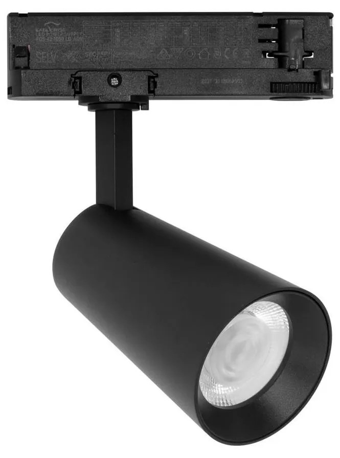 Faro LED 30W Trifase Nero CRI92 CCT Bianco Variabile 38° Bridgelux LED Colore Bianco Variabile CCT