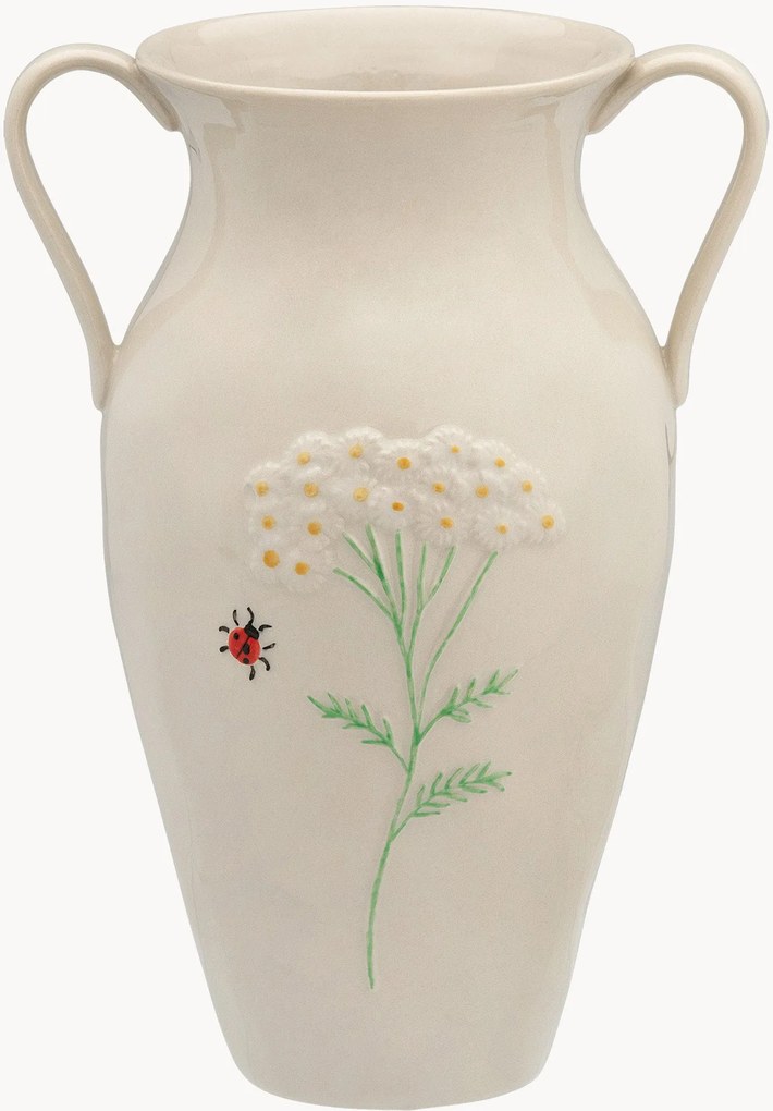 Vaso dipinto a mano Golden Dawn, alt. 26 cm