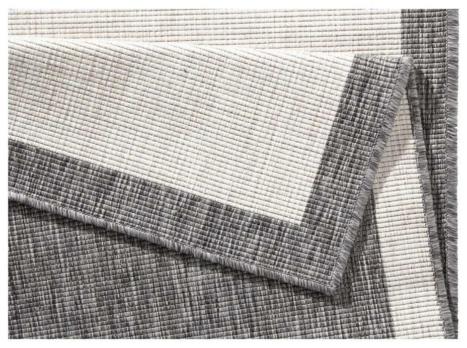 Tappeto da esterno grigio e crema , 80 x 250 cm Panama - NORTHRUGS