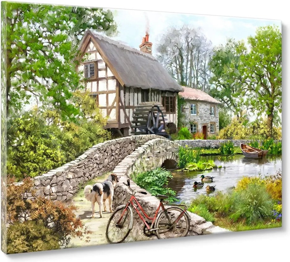 Dipinto 60x80 cm Watermill - Styler