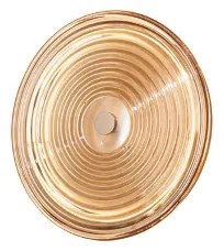 Applique LED JOKEY D28 cm in metallo e vetro decorato Ambra