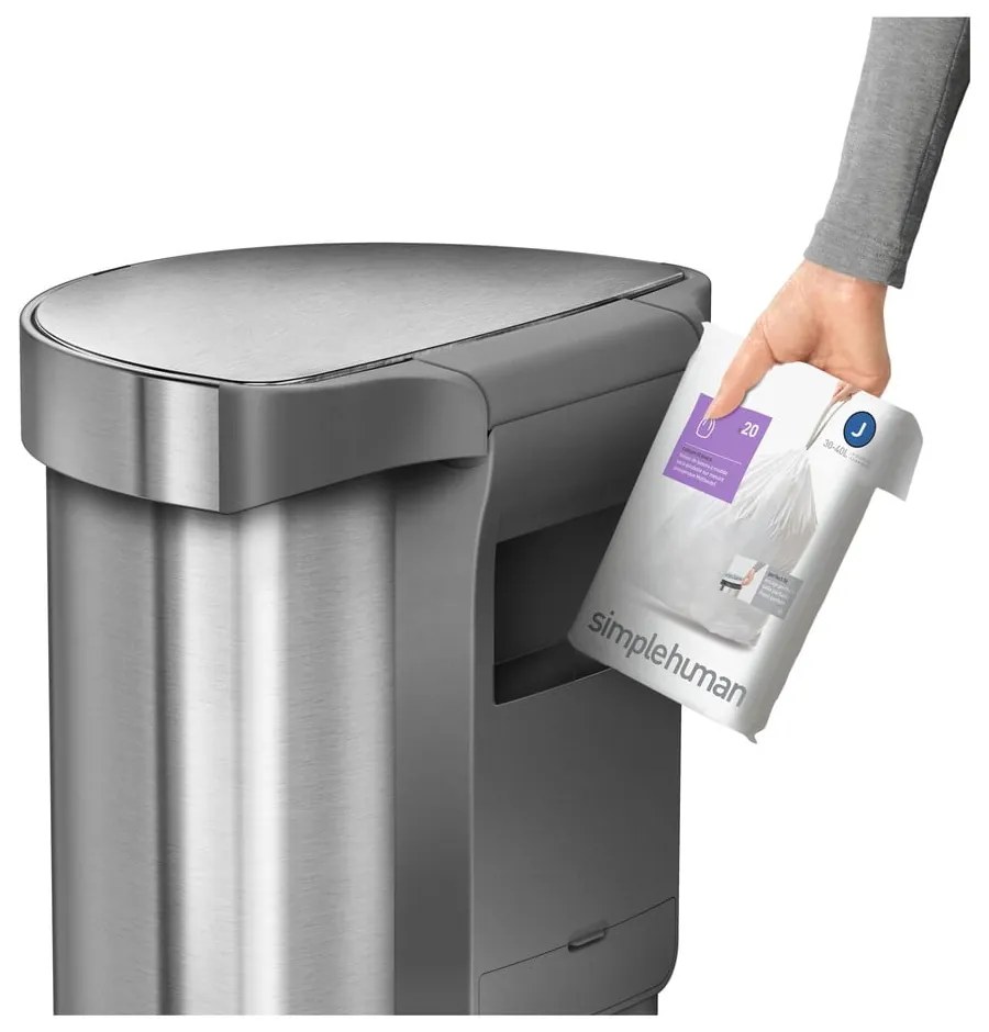 Portarifiuti touchless in acciaio inox da 45 l - simplehuman