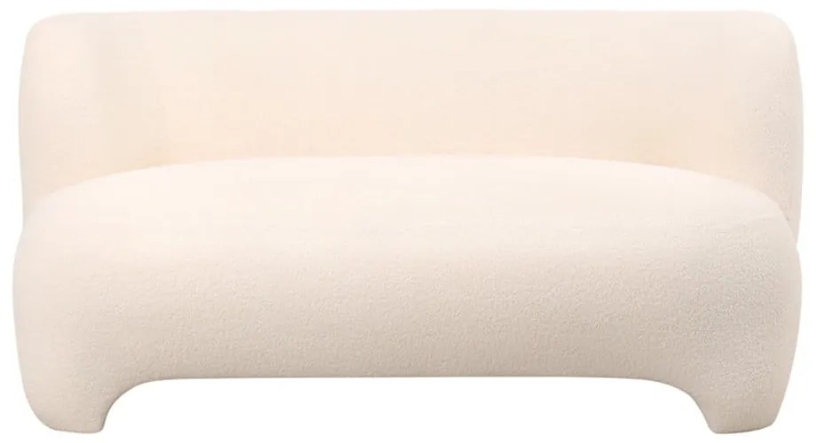 Divano bouclé bianco 142 cm Ardor - Leitmotiv