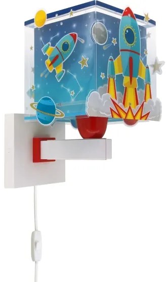 Dalber 63359 - Applique per bambini ROCKET 1xE27/15W/230V