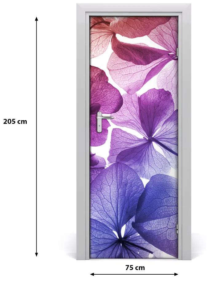 Sticker porta Fiori viola 75x205 cm
