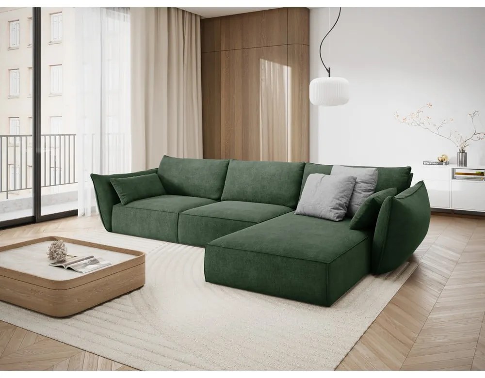 Divano angolare verde scuro (angolo destro) Vanda - Mazzini Sofas