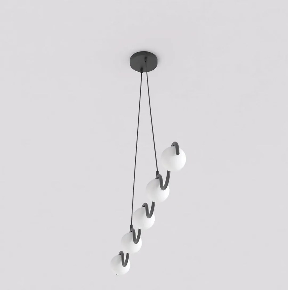 Lampada a Sospensione SINUS 5 5xG9 in Acciaio