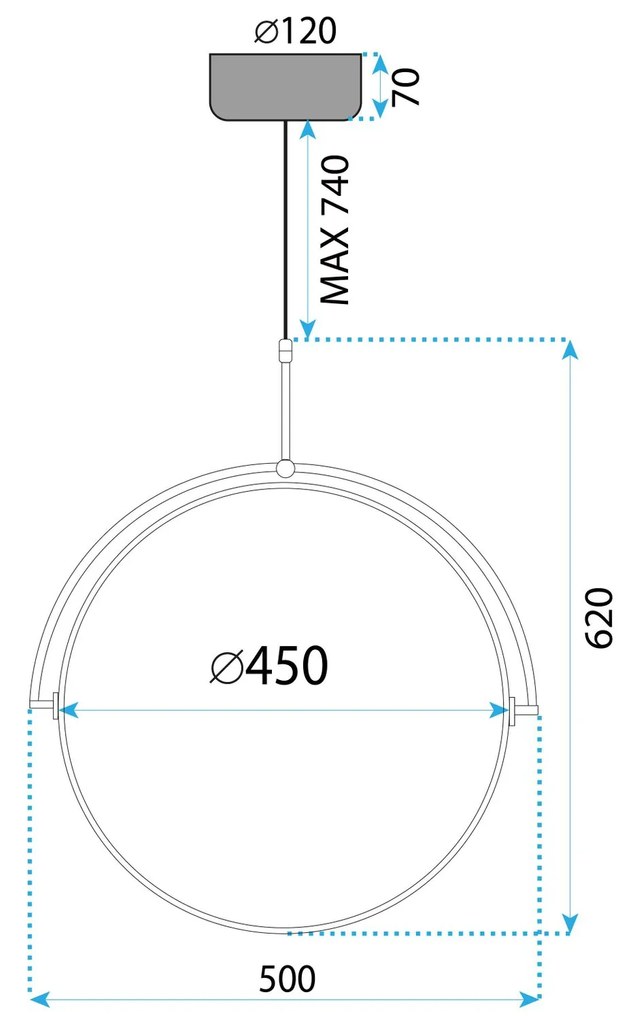 Lampada LED APP1427-C 50cm