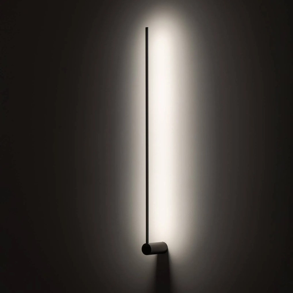 Nowodvorski Lighting Applique a LED braccio L, 105 cm di altezza, nero, metallo