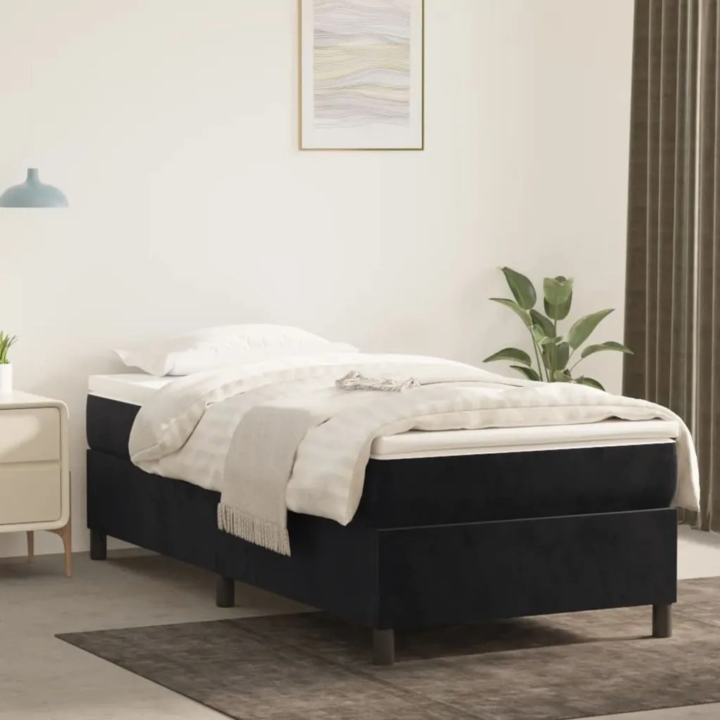 Giroletto Nero 80x200 Cm İn Velluto /