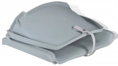 Sedile per Barca Pieghevole senza Cuscino Grigio 48x51x41 cm