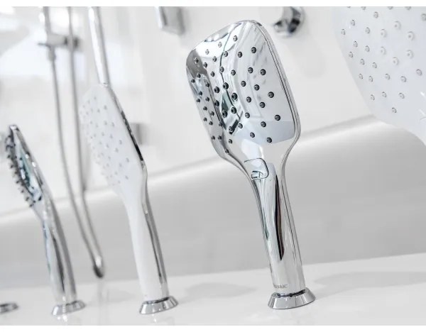 Ravak X07P348 - Doccetta a mano con pulsante, finitura cromo lucido
