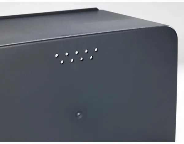 WENKO 54098100 - Portapane KUBO 35x26,5 cm nero/marrone