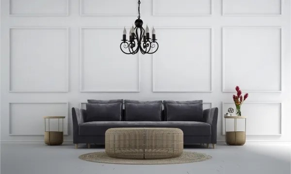 Lampadario a sospensione con catena VINCENT 6xE14/40W/230V