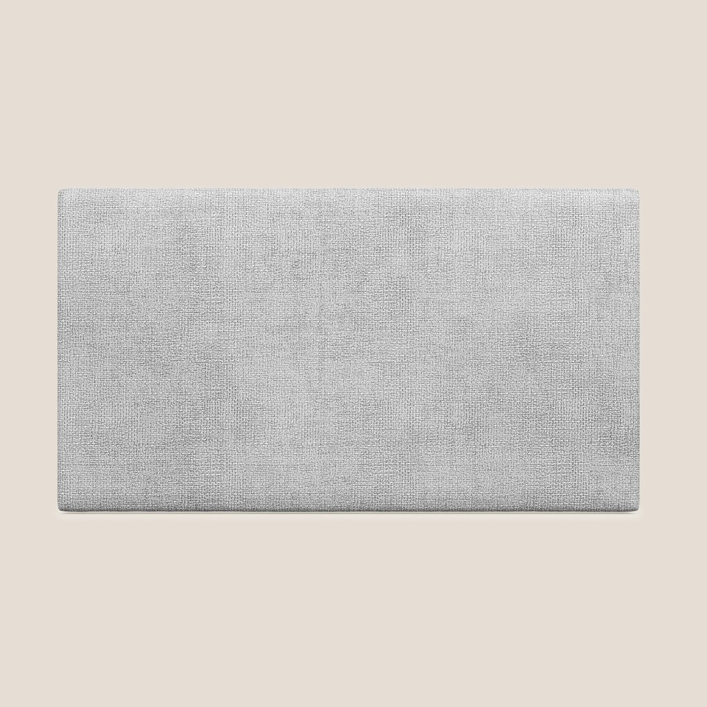 Testata pannello a muro piccola di varie dimensioni in morbido tessuto impermeabile T10 grigio chiaro