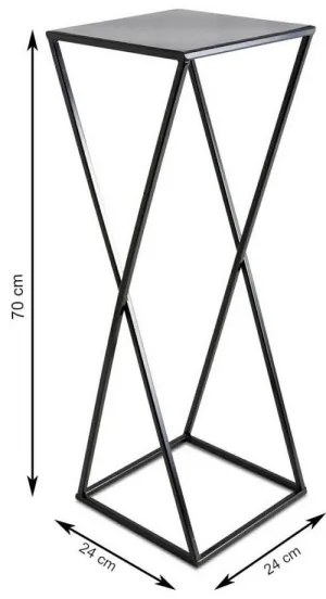 Portafiori 70x24 nero