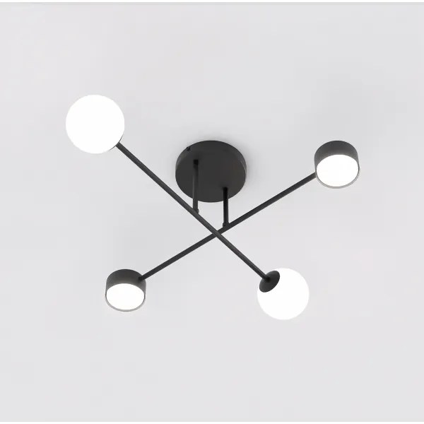 Plafoniera HOLON 2xG9/8W/230V + 2xGX53/12W nero