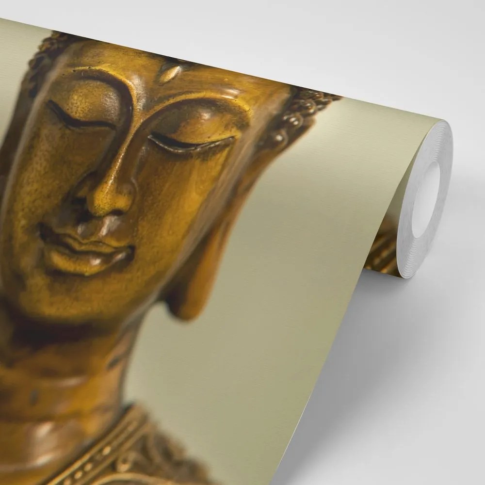 Carta da parati – Testa di Buddha in bronzo