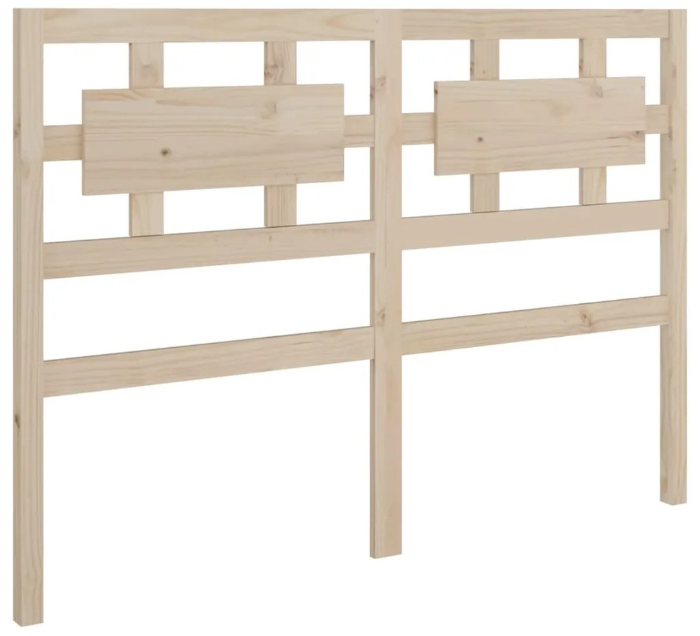Testiera letto 125,5x4x100 cm in legno massello di pino